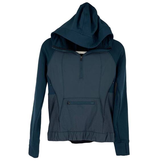 Lululemon Let's Get Visible Hoodie Size 4 Alberta Lake Blue - Picture 3 of 13